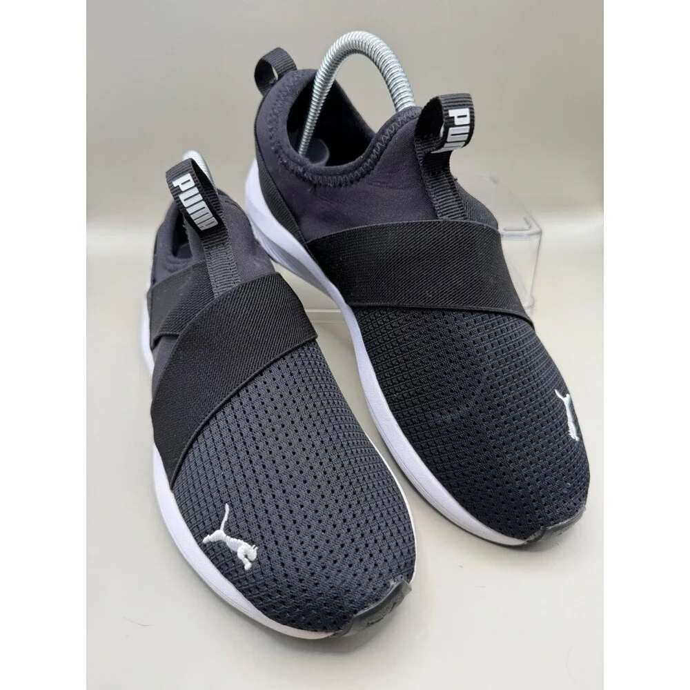 PUMA Prowl Womens Sz 7.5 Black Slip On Walking 193078 01 Lightweight Casual
